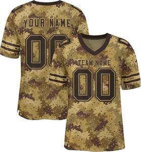 Maillots de football américain authentiques Designs patriotiques et inspirés de l'armée Confortables et durables, parfaits pour l'entraînement et le jeu. - Product Image 2