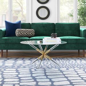 Mesa de Centro de Diseño Moderno para Sala de Estar, Base de Metal y Acrílico Ecológica, Decoración para el Hogar - Product Image 6