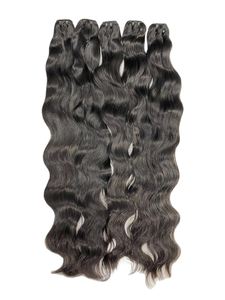 100% Real Natural Raw Indian Remy Hair Mejor calidad Natural Wave Cabello humano Limpiar vendedores y mayoristas - Product Image 4