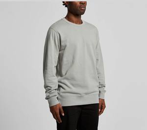 Sudadera de cuello redondo informal personalizada para hombre 100% algodón polar en blanco Terry sudaderas con capucha sostenibles de secado rápido para el invierno - Product Image 2