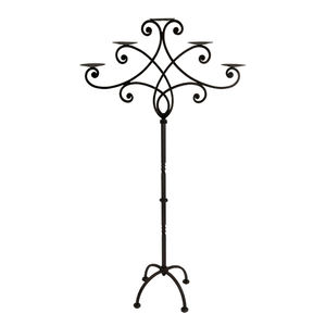 Nouveaux centres de décoration d'éclairage de table en métal candélabre pour jardin extérieur salle à manger décor support 7 motifs de fleurs bras - Product Image 4
