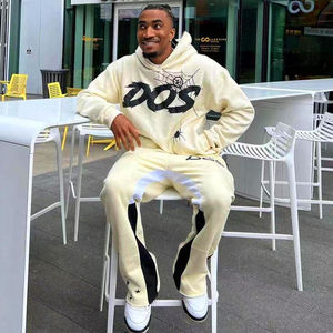 Conjunto de ropa deportiva unisex de 2 piezas ajustado a medida, chándal Vintage para correr con técnicas de diamantes de imitación estampados para el ejercicio de verano - Product Image 4