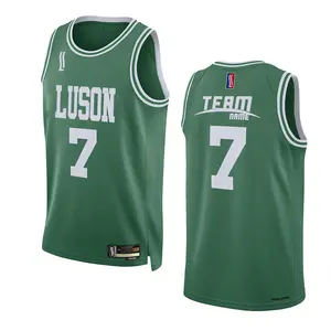 LUSON High Quality Sublimated Basketball Uniform Best Basketball Jersey Christmas Clothes Design For Men's