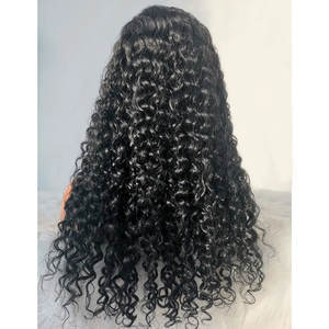 Pelucas de Cabello Humano Indio 100% Virgen con Frente de Encaje, Estilo Largo y Rizado Natural, Encaje Transparente 4x4, Nudos Decolorados Disponibles, 32" 36" 40" - Product Image 5