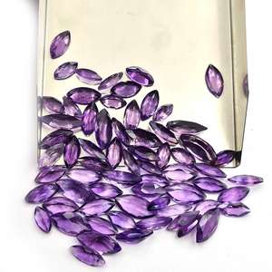 5x10mm naturel améthyste marquise coupe facettes calibré pierres précieuses violet améthyste perles pour la fabrication de bijoux au prix d'usine en vrac - Product Image 1