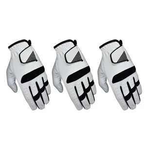 Gants de golf en gros 100% cuir de mouton logo personnalisé OEM doux couleur hommes gaucher gants de golf en cuir - Product Image 2