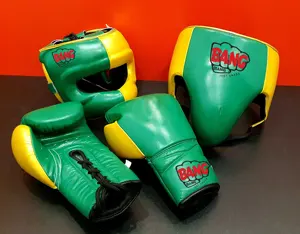 Custom Design Echt leder MMA Box handschuhe Grappling Boxsack Training Kickboxen Fight Sparring