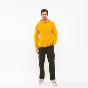 Sudaderas con capucha de estilo callejero para hombre de mejor diseño, ajuste Regular 100% algodón, tela térmica suave cómoda, precio al por mayor en blanco liso - Product Image 2