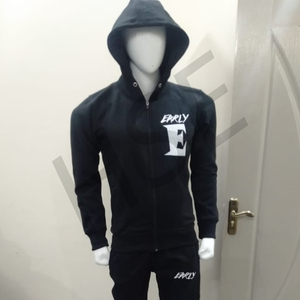 ชุดวอร์มผ้าฝ้ายขนแกะแบบมีฮู้ดสำหรับทุกเพศ - Product Image 3