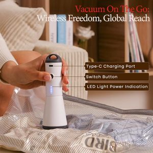 <b>Vacuum</b> <b>Bags</b> <b>for</b> <b>Travel</b> with Rechargeable air Pump, Carry-on Size Compression Packing <b>Bags</b> <b>for</b> Luggage and Suitcase - Product Image 4