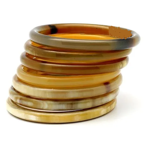 Handmade Natural Ox Horn Jewelry-<b>Love</b> and Best Design Fashion <b>Bangle</b> Bracelet - Product Image 5