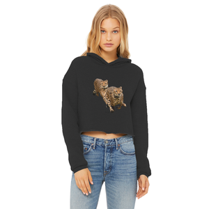Sudadera con capucha corta para mujer Cheetah Brothers, con borde sin rematar, transpirable, de punto, informal, arcoíris, talla XS, de otoño, con bordado de seda y cierre de cremallera - Product Image 1