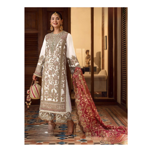 ชุดสูทปากีสถานดีไซน์เนอร์สำหรับผู้หญิงชุดแต่งกายประจำชาติปักลายหรูหราสำหรับงานแต่งงานและงานปาร์ตี้ - Product Image 1