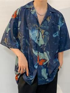 เสื้อเชิ้ตแขนสั้นลายดอกไม้สไตล์วินเทจ ฮาวาย สำหรับผู้ชายและผู้หญิง สไตล์ลำลองฤดูร้อน ทรงหลวม ใส่ได้กับทุกชุด ดีไซน์ทันสมัย ผ้าฝ้าย 100% - Product Image 3