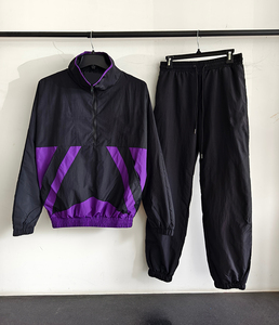 Conjunto de chándal cortavientos para hombre y mujer, chaqueta y pantalones ligeros, transpirables e impermeables para actividades deportivas al aire libre - Product Image 2