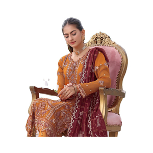 Robes de pelouse pakistanaise Salwar Kameez femmes Shalwar Kameez robe pakistanaise Inde et Pakistan - Product Image 2