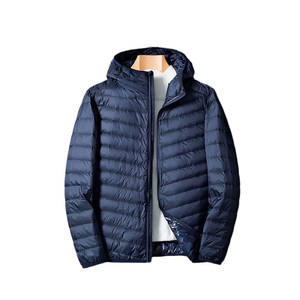 Abrigo de invierno con capucha para hombre, ropa acolchada, chaqueta, ropa de calle, estampado grueso, abrigos de burbujas, chaqueta para hombre - Product Image 1