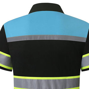 เสื้อโปโลสะท้อนแสงแบบใหม่ มาตรฐาน ANSI Class 1 กันน้ำ สำหรับผู้ชาย ชุดทำงาน ป้องกันไฟไหม้ แขนสั้น - Product Image 4