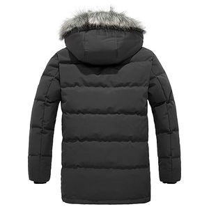 Chaqueta acolchada de lana ligera de calle para hombre, abrigo de invierno informal resistente al agua, capucha desmontable, servicio OEM disponible - Product Image 3