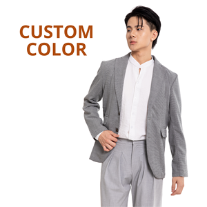 Blazer en polyester sur mesure en gros pour hommes, Ho Chi Minh City, Vietnam, services OEM ODM, prix compétitif - Product Image 2
