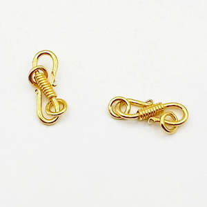 ตะขอเกี่ยวรูปตัว S ชุบทองคำ 18K เงิน และโรสโกลด์ พร้อมห่วงวงกลมทองแดง สำหรับทำเครื่องประดับ บรรจุในถุง 2 ชิ้น - Product Image 2