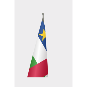 Official Digital-Printed Indoor <b>Flag</b> <b>for</b> Central African Republic-Aluminum <b>Pole</b> Versatile <b>for</b> Automotive Insurance Education - Product Image 3