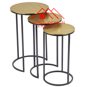 Table gigogne en métal au design attrayant pour meubles de décoration de salon au prix de gros - Product Image 2