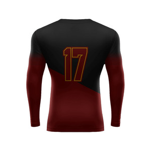 Usine en gros Logo personnalisé chemise de compression à manches longues adulte hommes Rush Guard meilleurs vêtements de sport adulte éruptions cutanées - Product Image 6