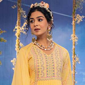 ชุดต่างหูสร้อยคอชุบทองวินเทจไข่มุกและหินธรรมชาติไม่เรียบเพชรหลักสำหรับงานแต่งงานหรือของขวัญเครื่องประดับที่ดี - Product Image 4