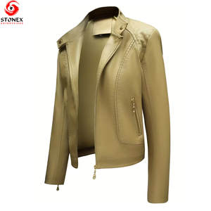 Chaqueta de Cuero para Mujer de Uso Exterior, Nuevo Diseño, Ligera, Personalizable - Product Image 3