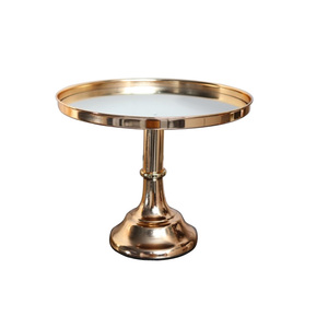 Soporte de servidor de pastel de cumpleaños y bodas Soporte de pastel de metal redondeado para Decoración de mesa Soporte de decoración de pasteles - Product Image 5