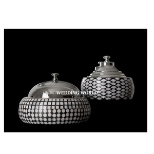 Olla de Metal de último diseño, cazuela de diseñador hecha a mano de calidad Superior, forma redonda, elegante calentador de alimentos de mesa - Product Image 5