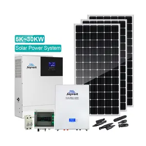 Proveedor de China, sistema inversor solar híbrido de 20KW, controlador MPPT integrado de 48V, inversor de energía fuera de la red con paquetes de baterías de litio