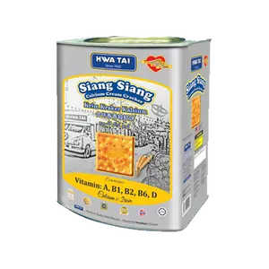 Hwa טאי קרם קרקר ב פח 800g x 6 פחיות ביסקוויטים ביסקוויטים חלאל מלזיה