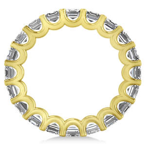 Bague de fiançailles en diamant taille radiant, or jaune 14 carats, 5,00 carats - Product Image 2