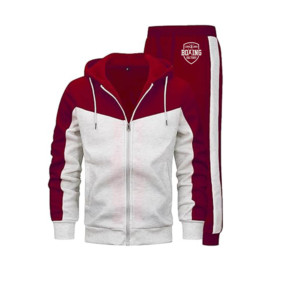 Ensemble de survêtement 2 pièces pour homme, survêtement de sport à fermeture éclair intégrale, jogging, entraînement en salle de sport - Product Image 1