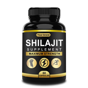 Cápsulas de Shilajit de Marca Privada 500 mg con 50% de Ácido Fúlvico, Suplemento de Shilajit 100% Puro para Energía, Rendimiento y Salud Inmunológica - Product Image 1
