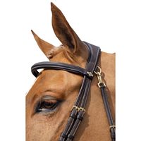 Selle de cheval western anglaise en cuir marron de haute qualité avec bride, arceau en bois, boucle en laiton et design protecteur