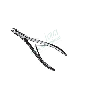 Mini Rongeurs Curvos Friedmann, Pinzas para Huesos Finos, Instrumentos Quirúrgicos Ortopédicos Manuales de Acero Inoxidable con Certificación CE - Product Image 1