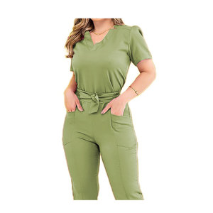 Uniformes de Enfermería de Tela Tejida de Poliéster/Algodón 2025, Uniformes de Hospital al por Mayor, Conjuntos de Uniformes Médicos para Mujer - Product Image 6