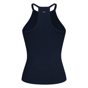 Womens Ribbed Racerback Tank <b>Top</b> Sleeveless Slim Fit Stretch Knit Camisole Casual Summer Soft Breathable Daily Wear <b>Navy</b> Blue XL - Product Image 2