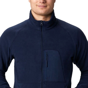 2025 venta al por mayor 100% poliéster hombres invierno personalizado Polar chaqueta con cremallera completa manga larga logotipo personalizado chaqueta para hombres - Product Image 4