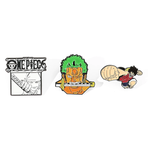 3 broches originales et créatives, personnages d'anime Luffy Zoro, épingles en émail, sac à dos, vêtements, bijoux, badges en métal, accessoires, cadeau - Product Image 6