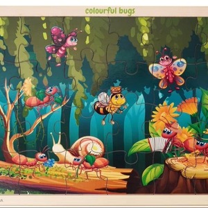 Rompecabezas de insectos de madera de colores ODM personalizado a granel al por mayor juguetes educativos de dibujos animados populares directos de fábrica para habitaciones de niños - Product Image 6