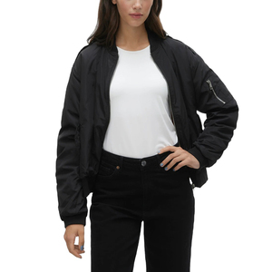 Cheap Price High Quality Women's Winter Bomber <b>Jacket</b> <b>Lightweight</b> Solid Stand Collar Full Zipper Breathable - Product Image 1