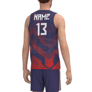 Maillot de volley-ball respirant à sublimation, couleur unie, 100% polyester, logo personnalisé, unisexe, haute qualité, service OEM SPORTS - Product Image 6