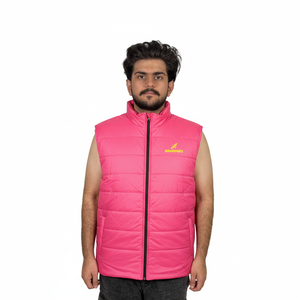 Gilet matelassé sans manches en toile décontractée pour homme, imperméable, rembourré de duvet, col montant, respirant, veste matelassée pour homme - Product Image 1