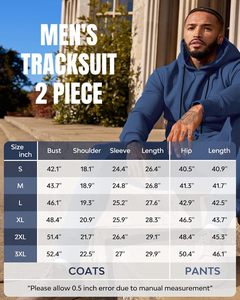 Survêtements d'hiver respirants nouveau style ODM pour hommes Logo personnalisé et grande taille prix raisonnable écologique - Product Image 3