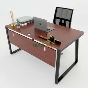 โต๊ะทำงานสำนักงานสไตล์มินิมอลร่วมสมัยสำหรับอาคารสำนักงาน-Trapeze II Concept 140x80 แบบประกอบ - Product Image 2