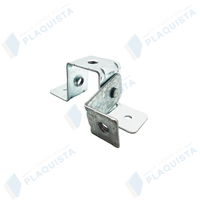 Clip Omega con Regulador para Placas de Yeso Promofix Caja de 50